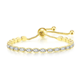 Oval white stone adjustable Bracelet